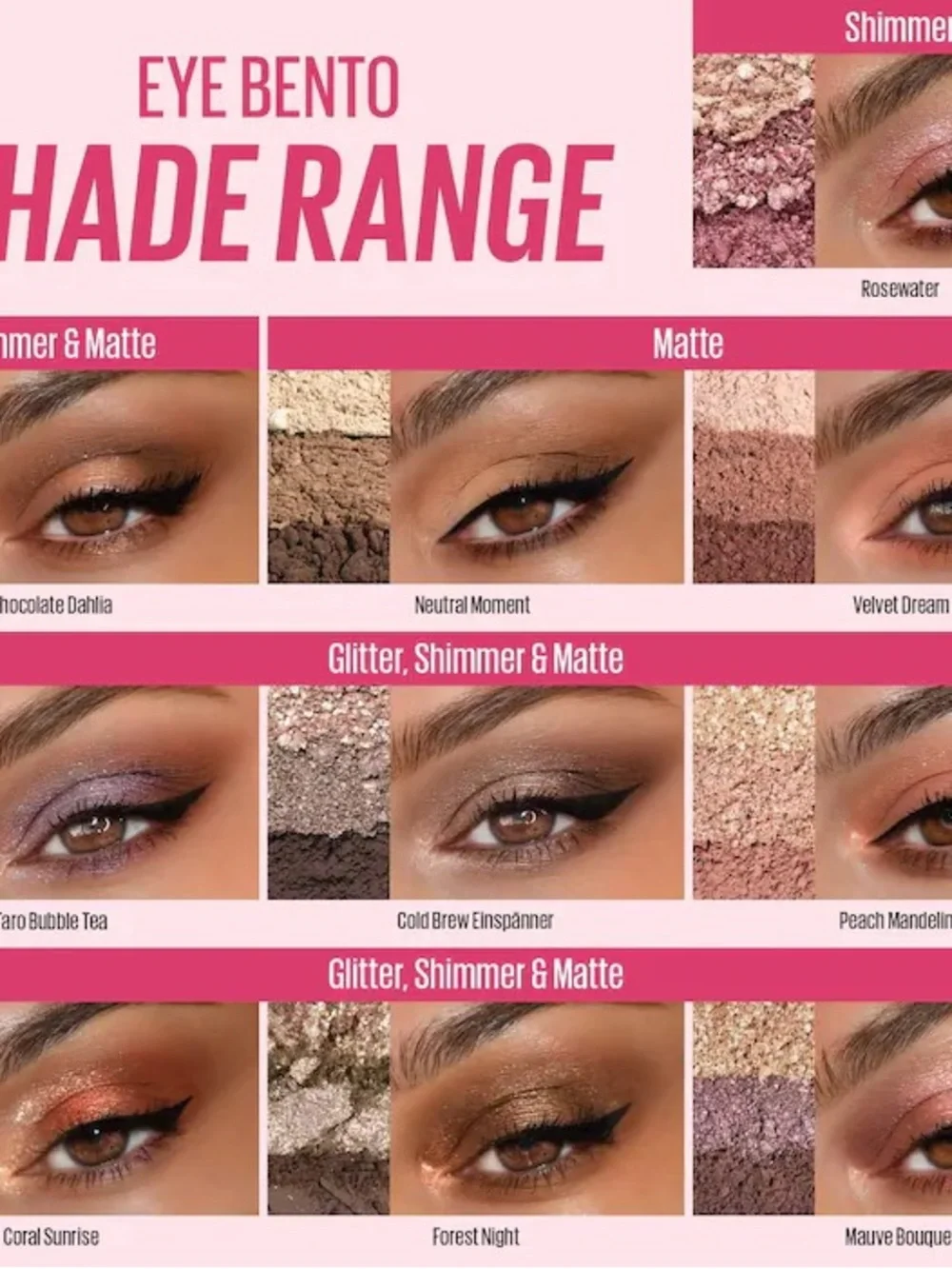 Kaja Eye Bento Bouncy Eyeshadow Trio - Peach Madeline